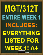 MGT 312T Week 1 Discussion Questions